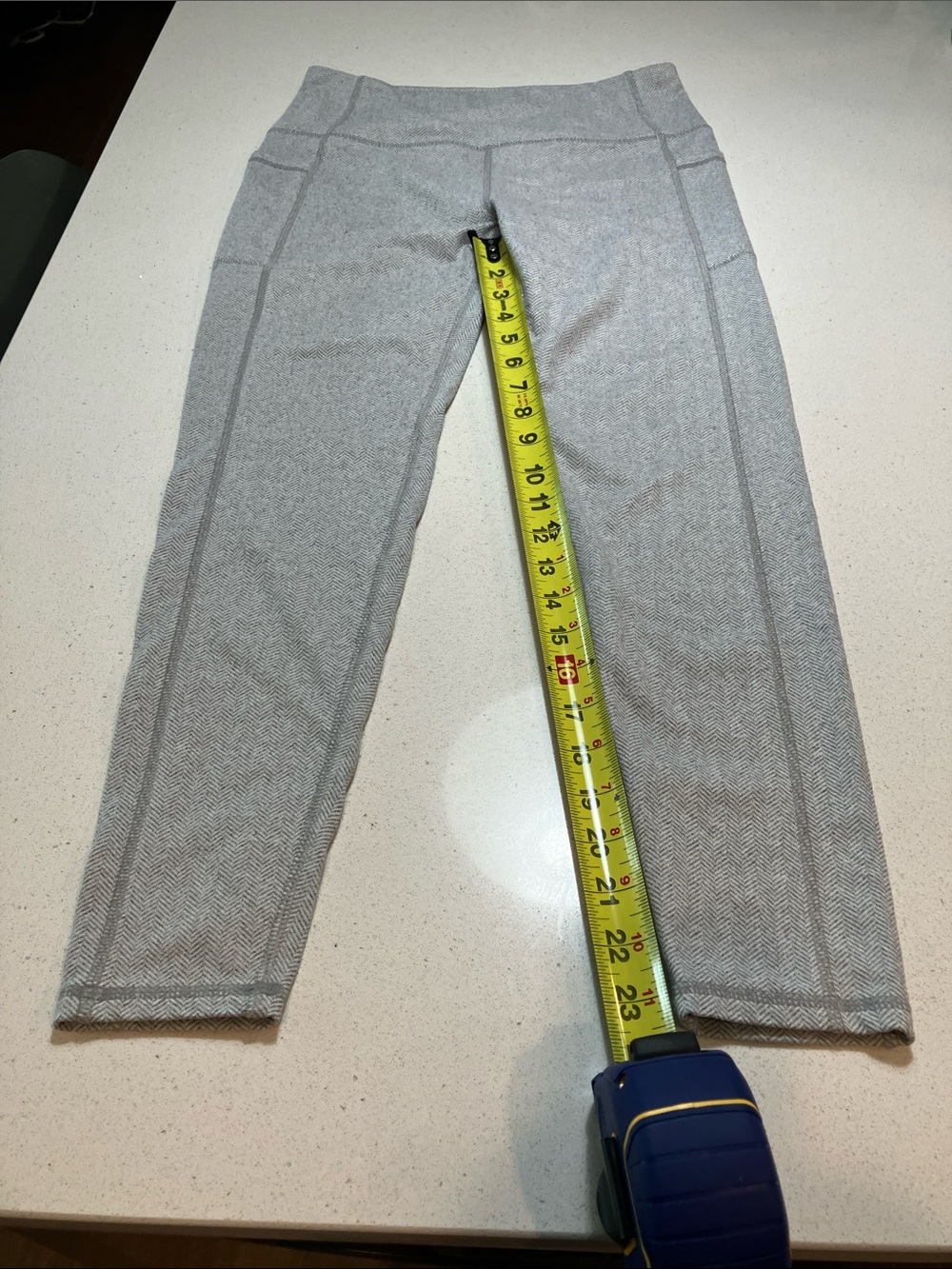 Kyodan Gray Herringbone Leggings